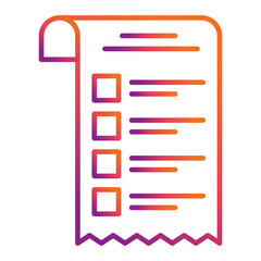Fototapeta premium Shopping List Icon