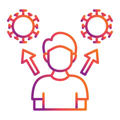 Virus Transmission Icon