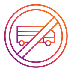 No Truck Icon