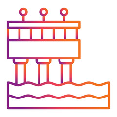 Obraz premium Pier Icon