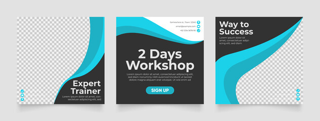 Social media template business agency for digital marketing and business sale promo. furniture or fashion advertising. promotional banner vector frame