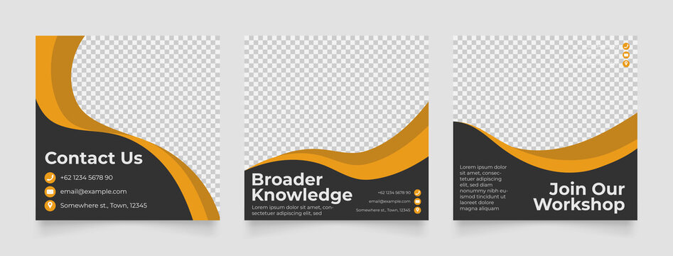 Social media template business agency for digital marketing and business sale promo. furniture or fashion advertising. promotional banner vector frame