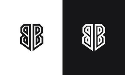 Letter BB Logo, unique logo, black and white logo, premium elegant logo, letter BB Vector	
