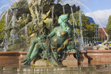 Neptune fountain in Berlin, Germany	