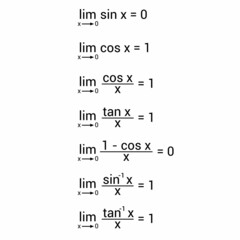 limit of trigonometric functions in mathematics