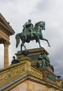  Equestrian Statue Of Frederick William IV Of Prussia In Front Of The Alte Nationalgalerie On Museum Island In Berlin By Alexander Calandrelli