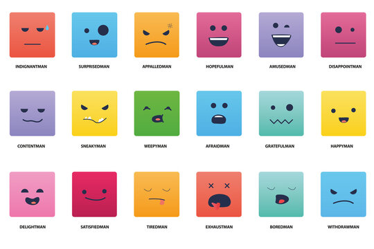 face emotions kit.funny pictures of emotions colorful emoticons emoji.set of emoji pictures