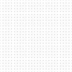 Bullet seamless pattern. Journal texture seamless pattern. Black dot grid graph paper template for notebooks. Dotted background. Printable vector design
