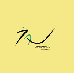 Logo vector of JA initial handwriting