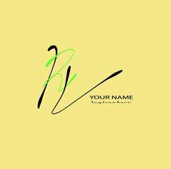 Logo vector of Rt initial handwriting