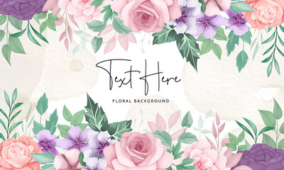 floral background design with beautiful flower