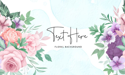 floral background design with beautiful flower