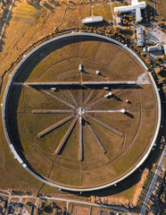 radio telescope ratan 600 view from a drone autumn