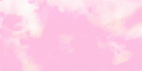 Abstract background with clouds The sky has the light of the sun, the sky is pink white, there are small and large clouds alternating and moving slowly, with the sunlight passing, creating a miraculou