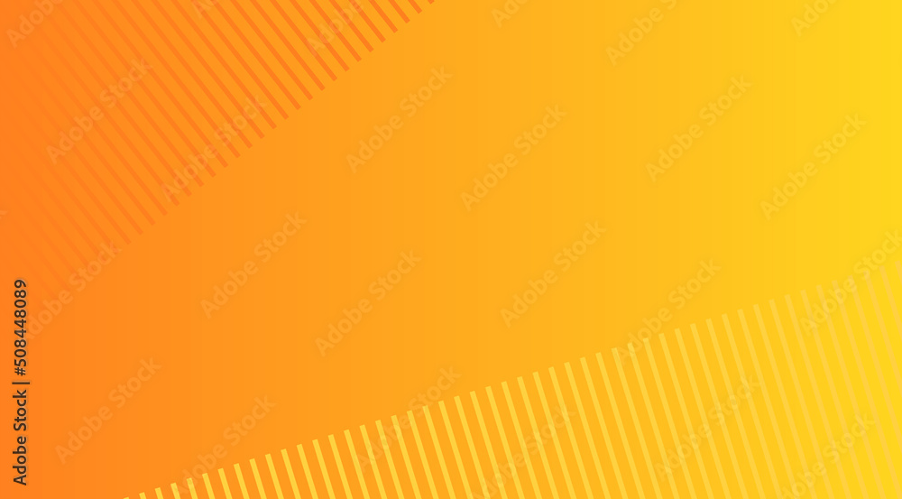 Wall mural orange and yellow ombre abstract gradient summer background with stripes pattern.