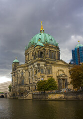 Fototapeta na wymiar Berlin Cathedral on the Museum Island in Mitte in Berlin