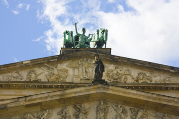 Fototapeta na wymiar Concert Hall (Konzerthaus Berlin) on Gendarmenmarkt Square in Berlin