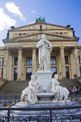 Schiller Monument in front of Concert Hall (Konzerthaus Berlin) in Berlin	