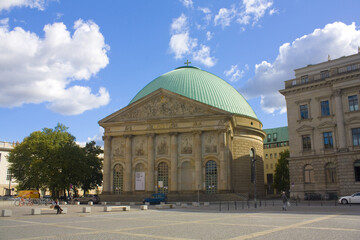 St. Hedwig's Cathedral on Bebelplatz square in Berlin