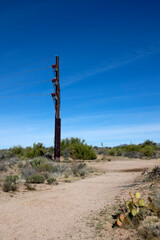 Electric pylons in the Sonora desert
