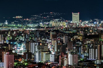 高塔山展望台から見る日本新三大夜景都市