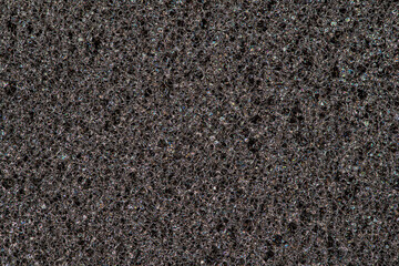Closeup of black Polyester Foam texture, for background