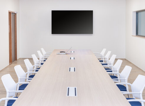 Une salle de r&eacute;union dans une entreprise