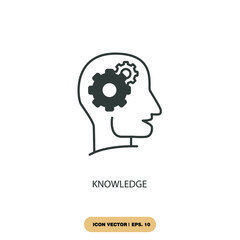 knowledge icons  symbol vector elements for infographic web