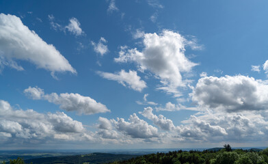 blue sky and clouds
