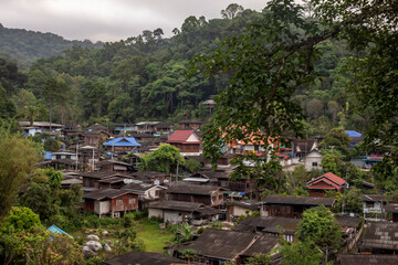 View of the city from the mountains 