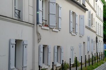 The street Saint-Blaise in the east of Paris. The 29th May 2022, Paris, France.