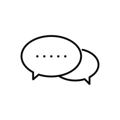 Communication isolated icon design template