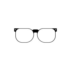 Black eyeglasses clipart design vector