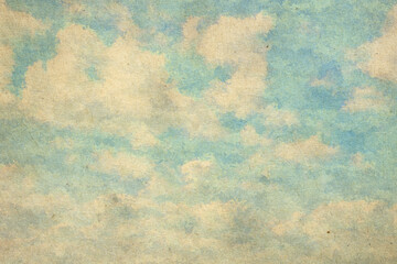 vintage watercolor clouds