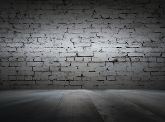 Fototapeta premium old interior with brick wall