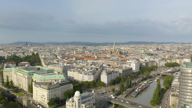 View over Vienna Skyline at morning where we are getting full view of the city which is terribly beautiful