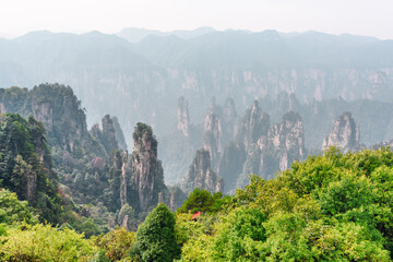 Obraz premium Awesome view of quartz sandstone pillars (Avatar Mountains)