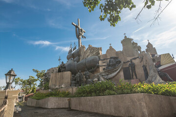 Cebu City, Philippines - The Heritage of Cebu Monument. Series of sculptures commemorating...