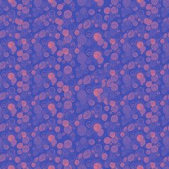 digital decorative background with balls and dots seamless pattern