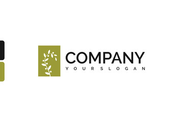 nature leaf logo inspiration for beauty business.