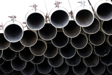 Irrigation Sprinkler Pipe Pile Stack for Watering Crops on Farm Farming