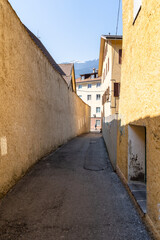 Narrow Street in the Old Town of Brixen/Bressanone