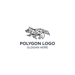 Wolf logo icon design vector 