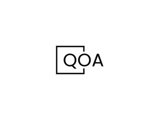 Obraz premium QOA letter initial logo design vector illustration