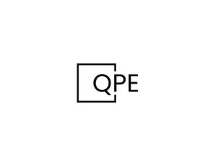 QPE letter initial logo design vector illustration