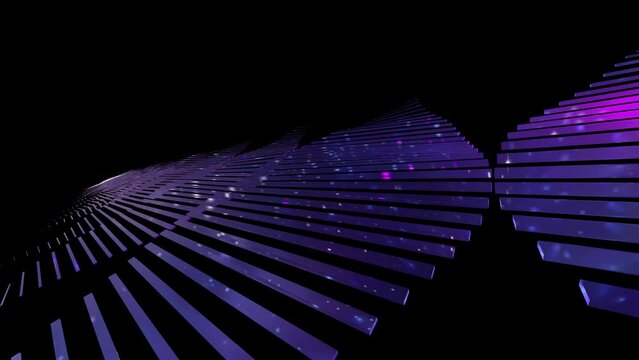 crystal three-dimensional cube glass