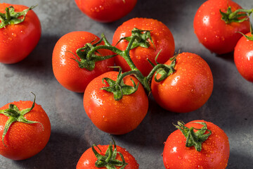 Raw Red Organic Vine Ripened Tomatoes