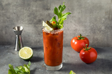 Boozy Refreshing Bloody Mary Cocktail