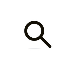 Flat design of search icon. Vector illustration.