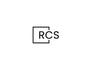 Obraz premium RCS letter initial logo design vector illustration